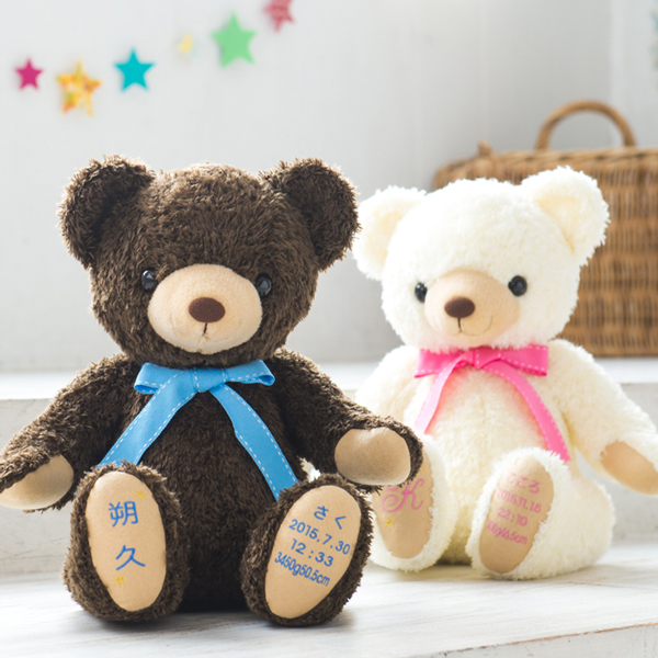 販売店限定商品ココベビーウェイトベア(命名ベア)は命名刺繍対応